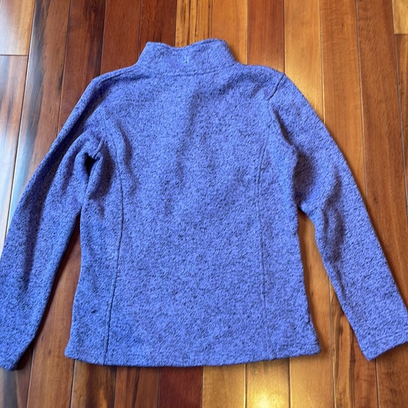 McKinley double button womens sweater. Purple/blue flecked with black colour - Picture 2 of 3